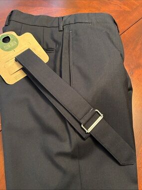 Officine Generale Blue Flat-Front Dress Pants